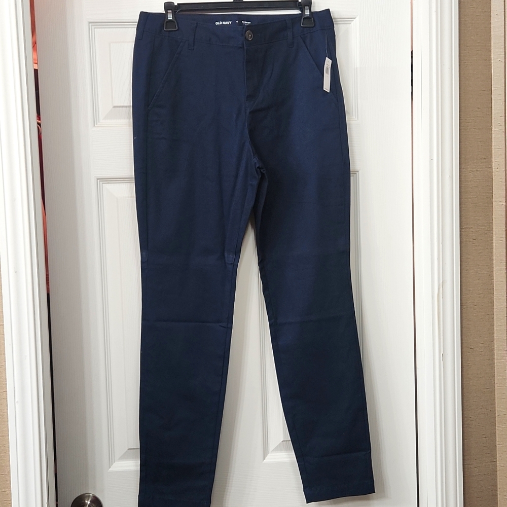 Skinny blue khaki pant